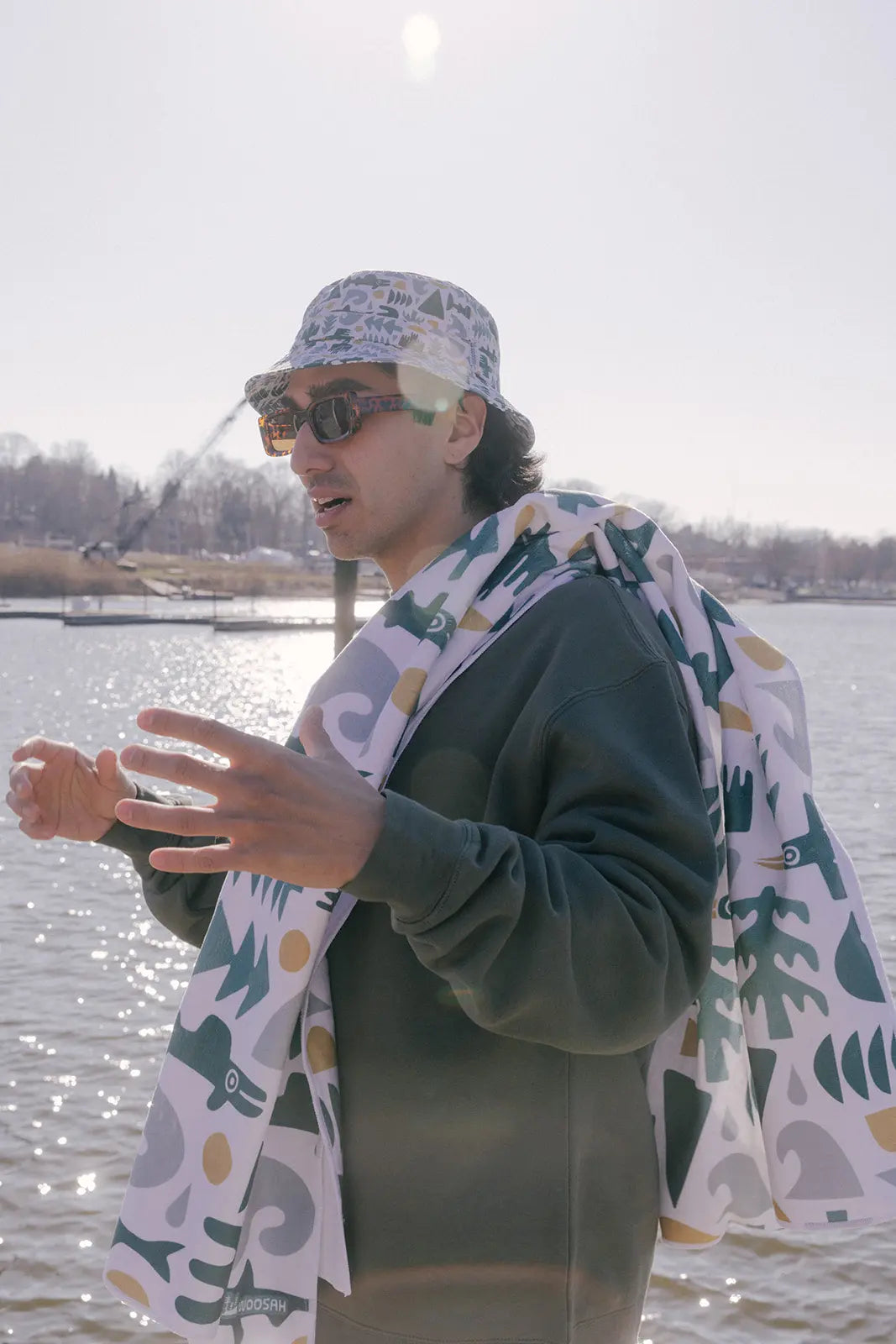 Folklore Beach Towel Silvermoons