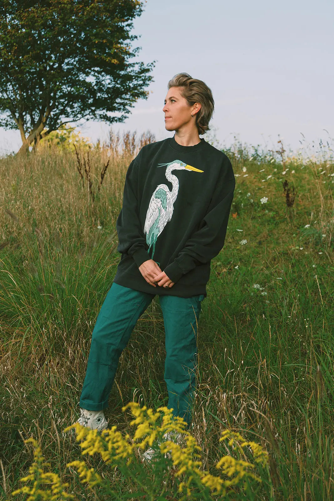 Heron Crew Silvermoons